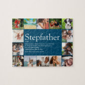 Stepfather, Stepdad Definition 14 Photo Blue Legpuzzel (Horizontaal)