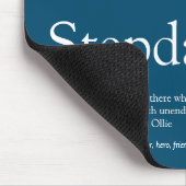 Stepfather Stepdad Definition 3 Photo Fun Blue Muismat (Hoek)