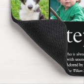 Stepfather Stepdad Definition 8 Photo Fun Black Muismat (Hoek)