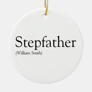 Stepfather, Stepdad Definition Black en White Keramisch Ornament