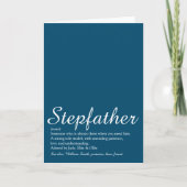 Stepfather Stepdad Definition Script Blue Fun Kaart (Voorkant)