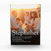 Stepfather Stepdad Quote Modern Fun Cool Fotoblokken (Voorkant)