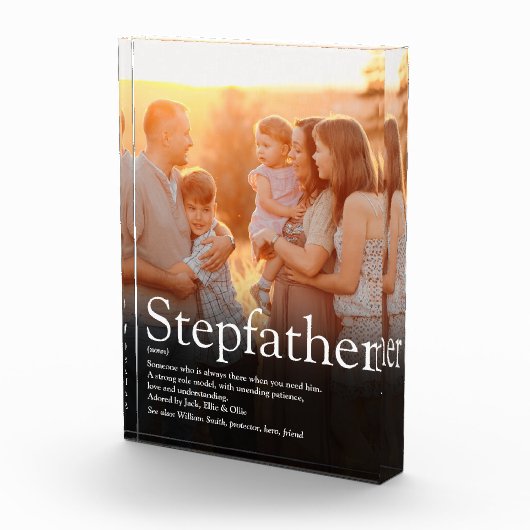 Stepfather Stepdad Quote Modern Fun Cool Fotoblokken (Rechts)