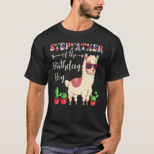 Stepfather van de Birthday Boy Lama Bday Party T-shirt
