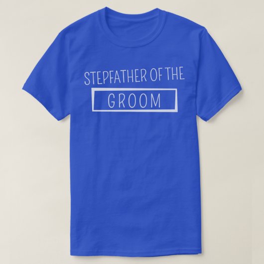 Stepfather van de Groom Wedding Bachelor Party Gro T-shirt (Design voorkant)