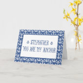Stepfather-You Are My Anchor-Happy Vaderdag Kaart (Gele Bloem)