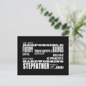 Stepfathers & Stepdads Verjaardagen Feesten Kwalit Briefkaart (Staand voorkant)