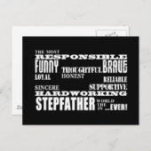 Stepfathers & Stepdads Verjaardagen Feesten Kwalit Briefkaart (Voorkant / Achterkant)