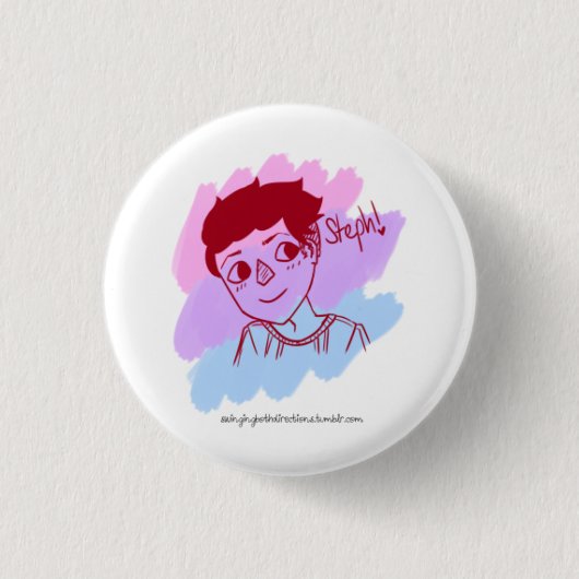 Steph Badge Ronde Button 3,2 Cm (Voorkant)