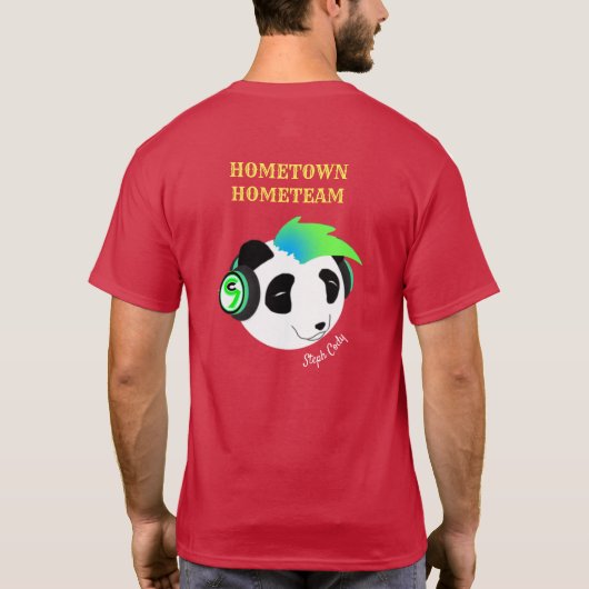 Steph Cody "Hometown Hometeam" (aanpasbaar) T-shirt (Achterkant)