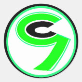 Steph Cody Stickers (ronde 20-pack) (Voorkant)