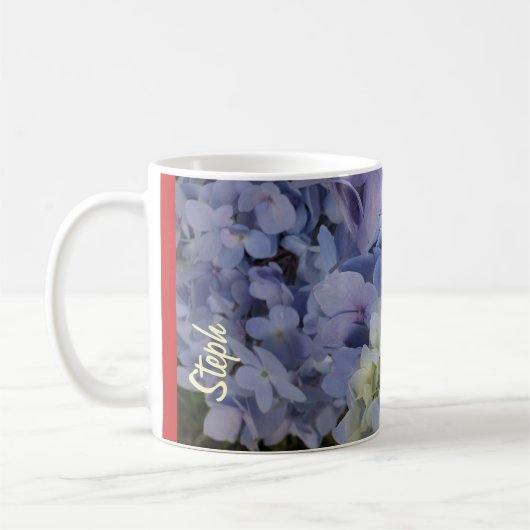 Steph Hydrangeas Mok #2 met  naam (Links)