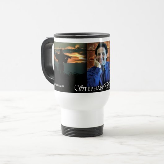 Stephan Dudash Travel Mug Reisbeker (Voorkant links)