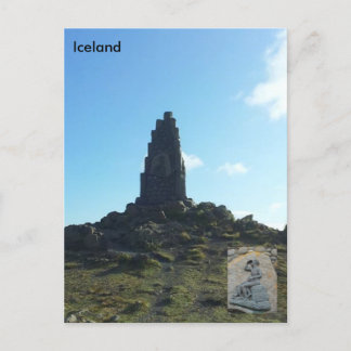 Stephan Stephansson-monument in Vatnsskarð IJsland Briefkaart