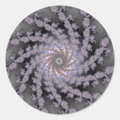 Stephani Fractal Ronde Sticker (Voorkant)