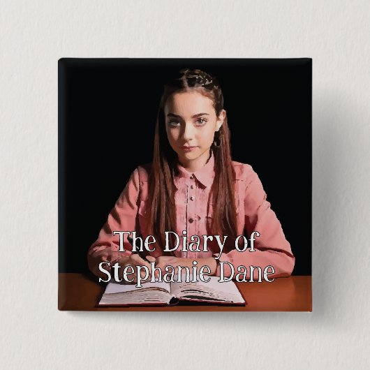 Stephanie Dane Vierkante Button 5,1 Cm (Voorkant)