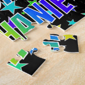 "STEPHANIE" First Name, Fun "HAPPY BIRTHDAY" Legpuzzel (Zijkant)