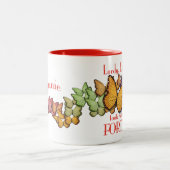 Stephanie is veertig. Koffie-Mok 2 Tweekleurige Koffiemok (Center)