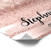 Stephanie Name Beting Birthday 16th Bridal Roos Poster (Hoek)
