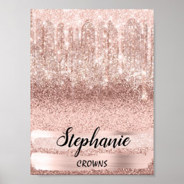 Stephanie Name Beting Birthday 16th Bridal Roos Poster
