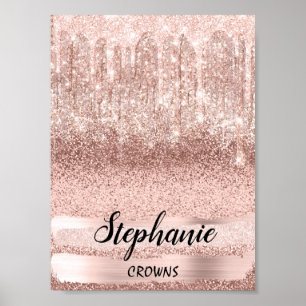 Stephanie Name Beting Birthday 16th Bridal Roos Poster