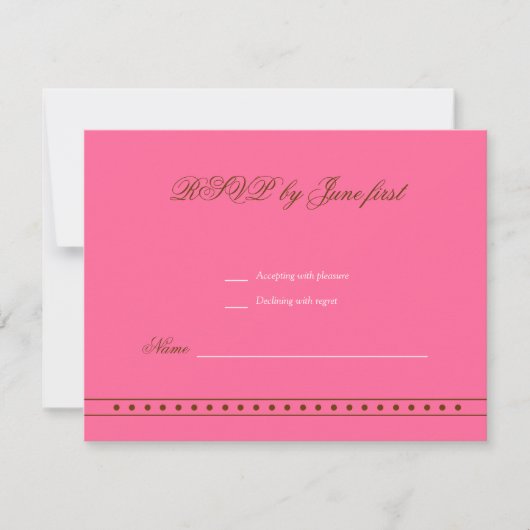 Stephanie Tess Bat Mitzvah Invitation RSVP Kaartje (Voorkant)