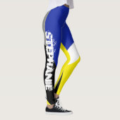 Stephanie voegt Jouw naam Abstracte kunst Leggings (Rechts)
