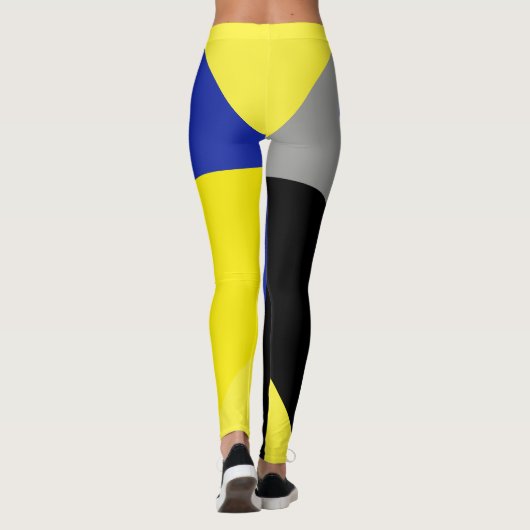 Stephanie voegt Jouw naam Abstracte kunst Leggings (Achterkant)