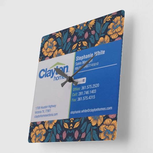 Stephanie White Clayton Homes Vierkante Klok (Hoek)