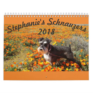 Stephanies Schnauzers 2018 Agenda Kalender