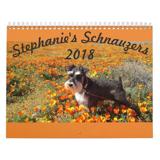 Stephanies Schnauzers 2018 Agenda Kalender (Hoes)