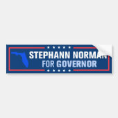 Stephann Norman voor gouverneur van Florida Bumpersticker (Voorkant)