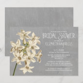 Stephanotis Bridal Shower Invitations Kaart (Voorkant / Achterkant)