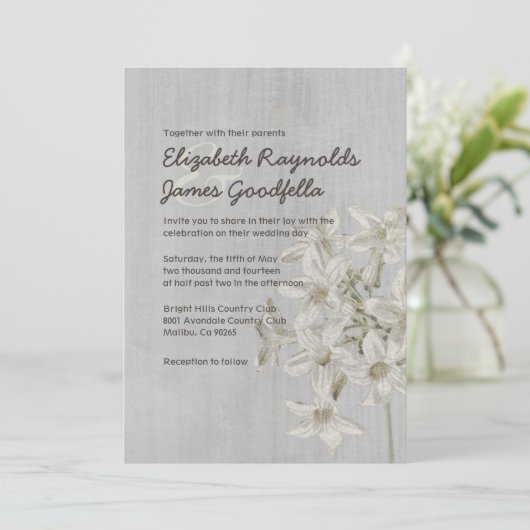  Stephanotis Wedding-uitvindingen Kaart (Staand voorkant)