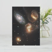 Stephan's kwintet: een galactisch wrak feestdagenkaart (Staand voorkant)