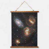 Stephan's kwintet: een galactisch wrak hangend wandkleed (Voorkant)