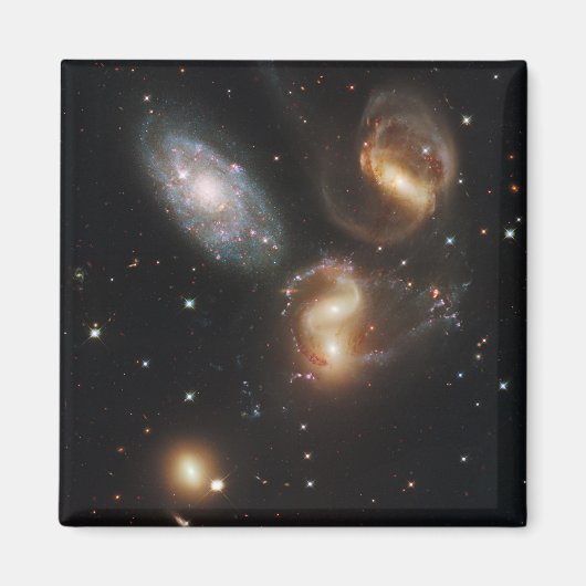 Stephan's kwintet: een galactisch wrak magneet (Voorkant)