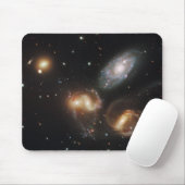 Stephan's kwintet: een galactisch wrak muismat (Met muis)