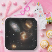 Stephan's kwintet: een galactisch wrak papieren bordje (Feest)