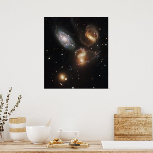 Stephan's kwintet: een galactisch wrak poster (Keuken)