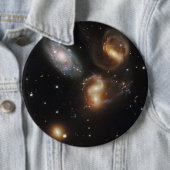 Stephan's kwintet: een galactisch wrak ronde button 6,0 cm (In situ)