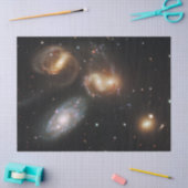 Stephan's kwintet: een galactisch wrak tissuepapier (Craft)