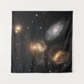 Stephan's kwintet: een galactisch wrak wandkleed (Voorkant (horizontaal))