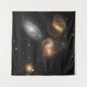 Stephan's kwintet: een galactisch wrak wandkleed (Voorkant)