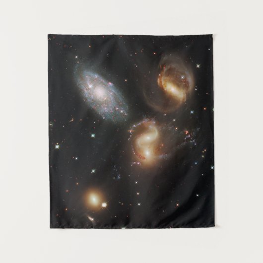 Stephan's kwintet: een galactisch wrak wandkleed (Voorkant)