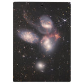 Stephan's Quintet 5 Galaxies Deep Field James Webb Klembord (Achterkant)
