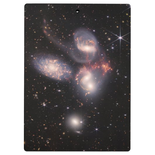 Stephan's Quintet 5 Galaxies Deep Field James Webb Klembord (Achterkant)