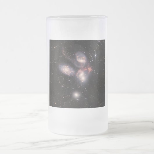 Stephan's Quintet 5 Galaxies Deep Field James Webb Matglas Bierpul (Center)