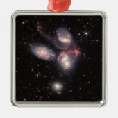 Stephan's Quintet 5 Galaxies Deep Field James Webb Metalen Ornament (Voorkant)