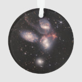 Stephan's Quintet 5 Galaxies Deep Field James Webb Ornament (achterkant)